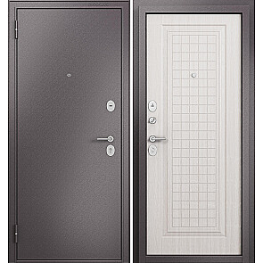 Дверь входная Фэмели Эко МП E-212 Задвижка Шоколад букле/Бьянко ларче, 2 замка