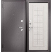 Дверь входная Family Eco MP E-212 Шоколад букле/Бьянко ларче, 2 замка, с ночной задвижкой