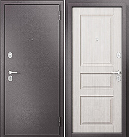 Дверь входная Family Eco MP ED-2 Шоколад букле/Бьянко ларче, ED-2, 2 замка