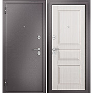 Дверь входная Family Eco MP ED-2 Шоколад букле/Бьянко ларче, 2 замка