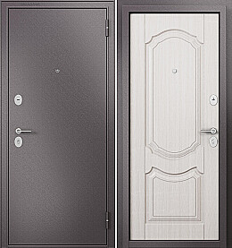 Дверь входная Family Eco MP ED-4 Шоколад букле/Бьянко ларче, ED-4, 2 замка