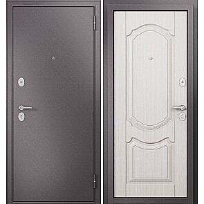 Дверь входная Фэмели Эко МП ED-4 Шоколад букле/Бьянко ларче, 2 замка