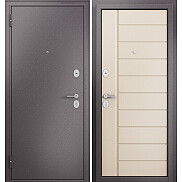 Дверь входная Family Eco MP E-136 Шоколад букле/Дуб кофейный матовый, 2 замка