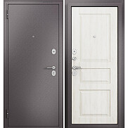 Дверь входная Family Eco MP ED-2 Антрацит букле/Дуб шале белый, ED-9, 2 замка, с ночной задвижкой