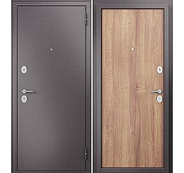 Дверь входная Family Eco MP E-100 Шоколад букле/Карамель, 2 замка