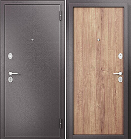 Дверь входная Family Eco MP E-100 Антрацит букле/Карамель, E-100, 2 замка