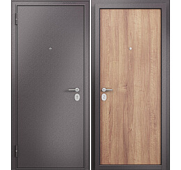 Дверь входная Family Eco MP E-100 Шоколад букле/Карамель, 1 замок