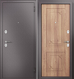 Дверь входная Family Eco MP E-105 Шоколад букле/Карамель, E-105, 1 замок