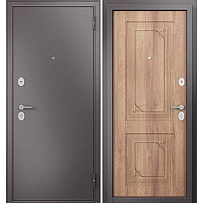 Дверь входная Фэмели Эко МП E-105 Один замок Шоколад букле/Карамель, 1 замок