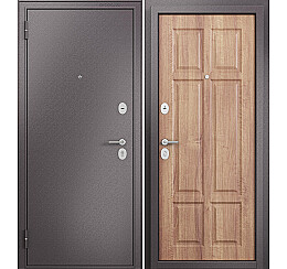 Дверь входная Family Eco MP E-109 Шоколад букле/Карамель, 2 замка