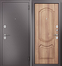 Дверь входная Family Eco MP ED-4 Шоколад букле/Карамель, ED-4, 2 замка, с ночной задвижкой