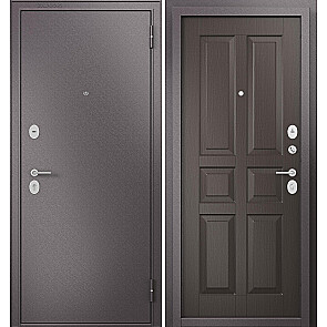 Дверь входная Фэмели Эко МП C-2 Задвижка Шоколад букле/Шоколад ларче, 2 замка