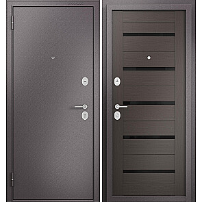 Дверь входная Фэмели Эко МП CR-142 Шоколад букле/Шоколад ларче, 2 замка