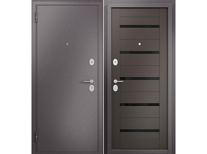 ДМ FAMILY ECO MP Шоколад букле/МДФ Шоколад ларче CR-142 Lakobel Black 205*96 Левая