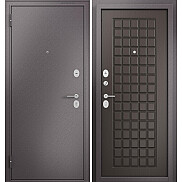 Дверь входная Фэмели Эко МП E-112 Задвижка Шоколад букле/Шоколад ларче, 2 замка