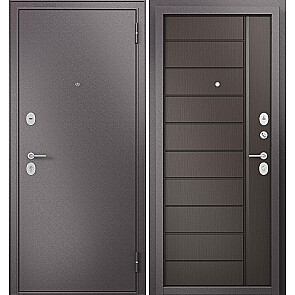 Дверь входная Фэмели Эко МП E-136 Задвижка Шоколад букле/Шоколад ларче, 2 замка