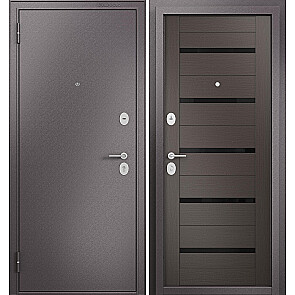 Дверь входная Фэмели Эко МП E-142 Шоколад букле/Шоколад ларче, 2 замка