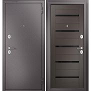 Дверь входная Family Eco MP E-142 Lakobel Black Шоколад букле/Шоколад ларче, 2 замка