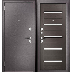 Дверь входная Фэмели Эко МП E-142 Шоколад букле/Шоколад ларче, 2 замка