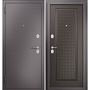 Дверь входная Family Eco MP E-212 Шоколад букле/Шоколад ларче, 2 замка