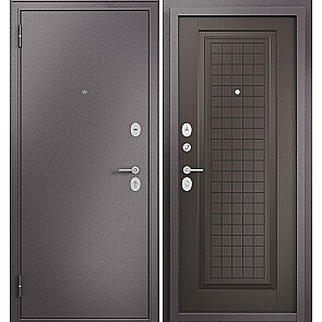 Дверь входная Фэмели Эко МП E-212 Задвижка Шоколад букле/Шоколад ларче, 2 замка