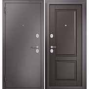 Дверь входная Family Eco MP ED-1 Шоколад букле/Шоколад ларче, 2 замка