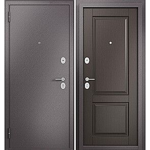 Дверь входная Фэмели Эко МП ED-1 Шоколад букле/Шоколад ларче, 2 замка