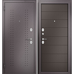 Дверь входная Фэмели Эко МП E-135 Задвижка Шоколад букле/Шоколад ларче, 2 замка