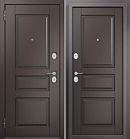 Дверь входная Family Eco PP ED-2/ED-2 ED-2, Шоколад ларче/Шоколад ларче, ED-2, 2 замка