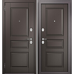 Дверь входная Фэмели Эко ПП ED-2/ED-2 Шоколад ларче/Шоколад ларче, 2 замка