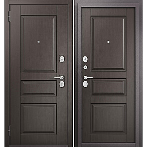 Дверь входная Фэмели Эко ПП ED-2/ED-2 Задвижка Шоколад ларче/Шоколад ларче, 2 замка