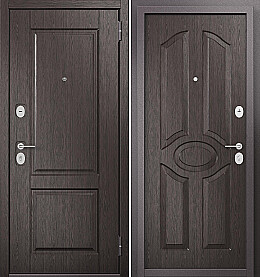 Дверь входная Family Eco PP ED-1/C-1 ED-1, Венге/Венге, C-1, 2 замка