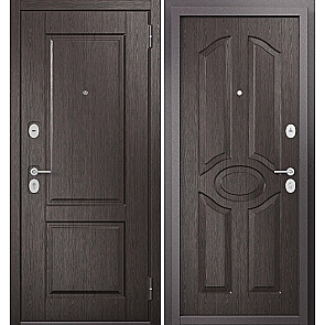 Дверь входная Фэмели Эко ПП ED-1/C-1 Венге/Венге, 2 замка
