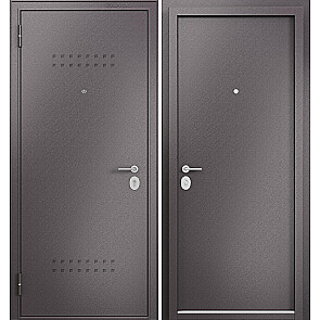 Дверь входная Фэмели Масс ММ Steel Один замок Шоколад букле/R-5 Шоколад букле, 2 замка