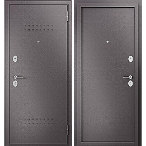 Дверь входная Фэмели Масс ММ Steel Шоколад букле/R-5 Шоколад букле, 2 замка