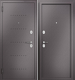 Дверь входная Family Mass MM R-6, Шоколад букле/Шоколад букле, 2 замка