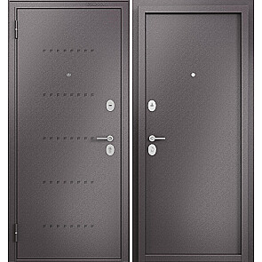 Дверь входная Фэмели Масс ММ Steel Шоколад букле/R-6 Шоколад букле, 2 замка