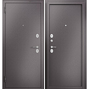 Дверь входная Family Mass MM Шоколад букле/Шоколад букле, 2 замка, с ночной задвижкой