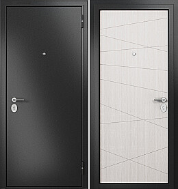 Дверь входная Family Mass MP M-130 Антрацит букле/Бьянко ларче, M-130, 2 замка