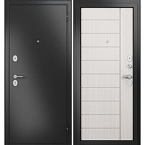 Дверь входная Фэмели Масс МП M-136 Задвижка Антрацит букле/Бьянко ларче, 2 замка