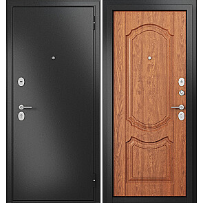 Дверь входная Фэмели Масс МП MD-4 Задвижка Антрацит букле/Дуб золотой, 2 замка