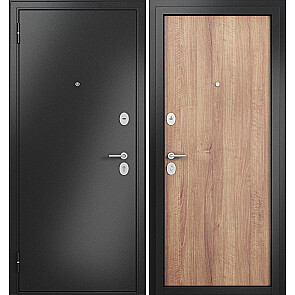 Дверь входная Фэмели Масс МП M-100 Антрацит букле/Карамель, 2 замка