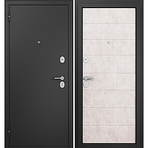 Дверь входная Фэмели Масс МП M-135 Черный муар металлик/Бетон бежевый, 2 замка