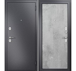Дверь входная Family Mass MP M-100 Графит букле/Бетон серый Задвижка