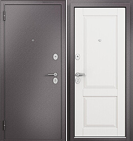 Дверь входная Family Mass MP MD-1 (порог) Шоколад букле/Белый ларче, MD-1, 2 замка