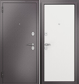 Дверь входная Family Mass MP M-100 Шоколад букле/Белый ларче, M-100, 2 замка