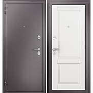 Дверь входная Family Mass MP MD-1 Шоколад букле/Белый ларче, MD-1, 2 замка