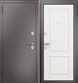 Дверь входная Family Mass MP MD-1 Шоколад букле/Белый софт, MD-1, 2 замка