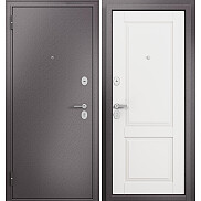 Дверь входная Family Mass MP MD-1 Шоколад букле/Белый софт, 2 замка