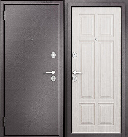 Дверь входная Family Mass MP M-109 Шоколад букле/Бьянко ларче, M-109, 2 замка